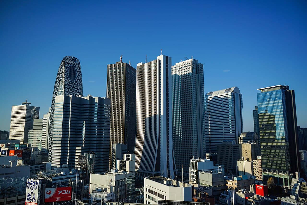 The Tokyo cityscape